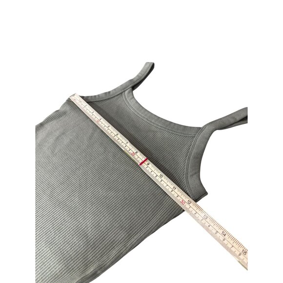 American Eagle Ribbed Bodysuit Olive Tank Top Style S/P/CH - Picture 9 of 11